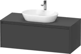 Duravit Ketho.2 Тумба под раковину с 1-им ящ. 120x55x45,9h см, цвет: графит мат. K24887049490000
