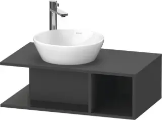 Duravit D-Neo Тумба под раковину подвесная 80x48x26h см, цвет: графит матовый DE491804949