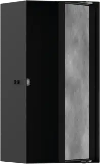 Hansgrohe XtraStoris Rock Полка в нишу встраиваемая 30х14х30h см, с дверью, цвет: матовый черный 56088670