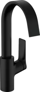 Hansgrohe Vivenis Смеситель для раковины однорычажный 210 с поворотным изливом, цвет: матовый черный 75032670