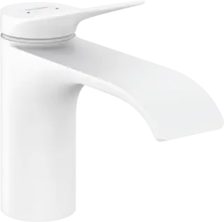 Hansgrohe Vivenis Смеситель для раковины однорычажный, с донным клапаном, цвет: матовый белый 75010700
