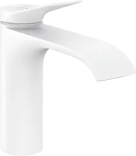 Hansgrohe Vivenis Смеситель для раковины однорычажный, с донным клапаном, цвет: матовый белый 75023700