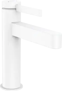 Hansgrohe Finoris Смеситель для раковины однорычажный, с донным клапаном, цвет: матовый белый 76023700