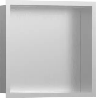 Hansgrohe XtraStoris Полка-короб встраиваемая 30х10х30h см, цвет: нержавеющая сталь 56097800