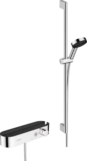 Hansgrohe Pulsify Душевой комплект: термостат, лейка 3 режима, штанга 96 см, шланг, цвет: хром 24270000