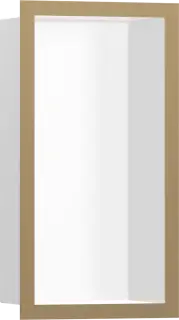 Hansgrohe XtraStoris Полка-короб встраиваемая 15х10х30h см, цвет: белый/бронза 56096140