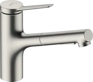 Hansgrohe Zesis Смеситель для кухни с выдвижным изливом, цвет: нержавеющая сталь 74803800