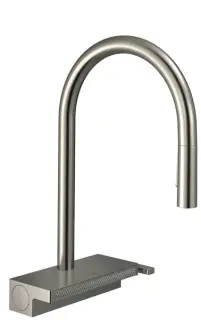 Hansgrohe Aquno Select M81 Смеситель для кух. мойки однорыч. 170, с выдв. излив. цвет: нержав. сталь 73831800