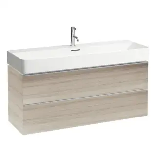 Laufen Space Тумба подвесная, 2 ящика 41х118х50h см, цвет: gres pietra grey opaco 4.1022.2.160.101.1