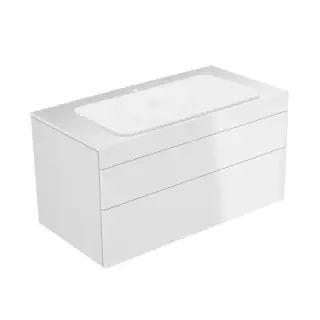 Keuco Edition 400 Тумба под раковину, подвесная 105x53,5x54,6h см, цвет: белый 31582 210100