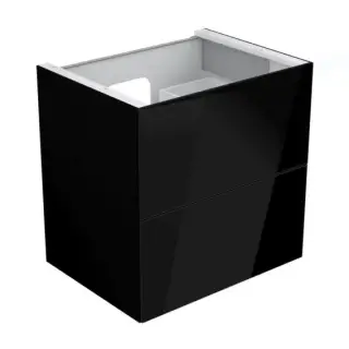 Keuco Edition 11 Тумба под раковину, подв. с внутр. подсветкой 70x53,5x70h см, черный 31342 570100