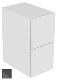 Keuco Edition 11 Тумбочка боковая, 2 ящика и внут. подсв. 35x53,5x70h см, цвет: антрацит 31321 110100