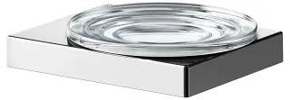 Keuco Edition 90 Square Мыльница со стеклянной чашей, подвесная, цвет: хром 19155 019000