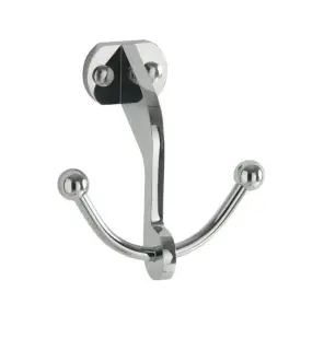 Kerasan Retro Крючок для полотенец двойной, подвесной, цвет: Cromo 742490