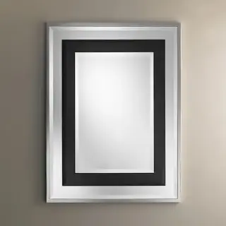 Devon&Devon Venice Зеркало 76x96 см, с двойной рамкой из черного стекла и латуни DEVENICECR