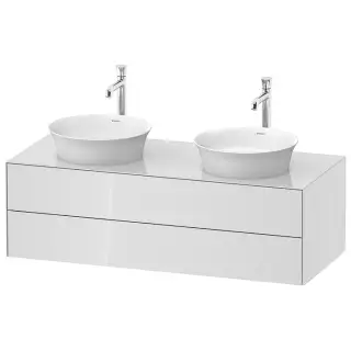 Duravit White Tulip Тумбочка подв., 40,8x130xh55 cм, 2 ящика, цвет белый высокогл. WT4988B8585