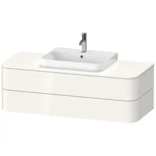 Duravit Happy D.2 Plus Тумба подв. 40,8x130xh55 cм, 2 ящика, цвет белый глянцевый HP496202222