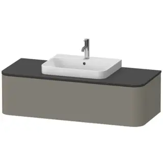 Duravit Happy D.2 Plus Тумба подв. 35,4x130xh55 cм, 1 ящик, цвет stone grey satin matt HP4932M9292