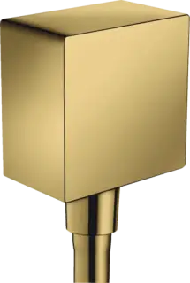 Axor Alpen Square Шланговое подключение, квадратное, цвет: полированное золото 36732990