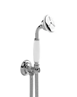 Devon&Devon Morris Лейка с гибким шлангом, выпуском-держателем настенным, цвет хром UTCI220CR