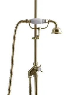 Devon&Devon Doccia Ручной душ с переключателем и держателем, цвет: светлое золото MARK618