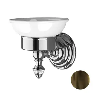 Devon&Devon Diamond Мыльница с керамической чашей, подвесная, цвет: бронза WHD501BRBI