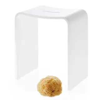 Decor Walther Stone Stool Душевая табуретка 46x40xh28 см, цвет белый 0974750