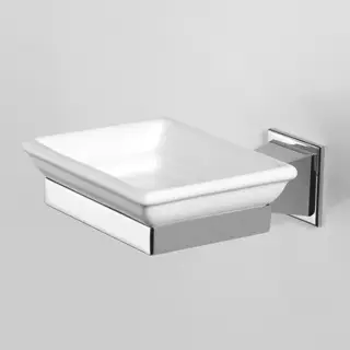 Devon&Devon Time Мыльница с керамической чашей, подвесная, цвет: хром TM301CR