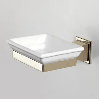 Devon&Devon Time Мыльница с керамической чашей, подвесная, цвет: золото TM301OT