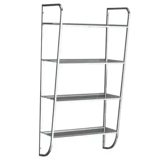 Devon&Devon MakeUp Этажерка открытая с полочками стеклянными 45х86,5 см, цвет хром MAKEUPCR