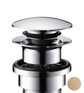 Axor Донный клапан Push-Open для раковины и биде, универсальный, цвет: полированное красное золото 51300300