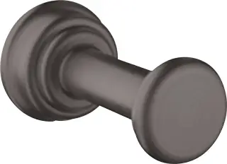 Axor Montreux Крючок одинарный подвесной, латунь, цвет: шлифованный черный хром 42137340