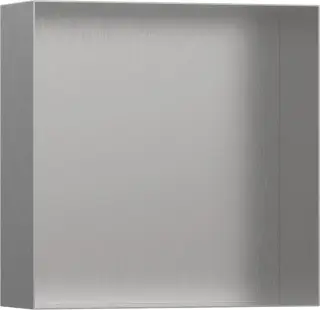 Hansgrohe XtraStoris Minimalistic Полка в нишу встраиваемая 30х10х30h см, цвет: нержавеющая сталь 56073800