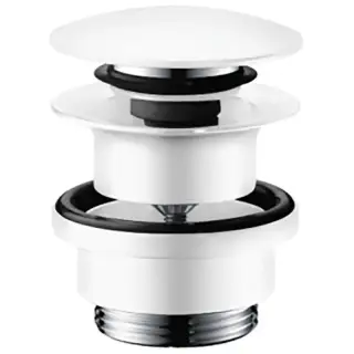 Hansgrohe Донный клапан для раковины Push-Open универсальный, цвет: матовый белый 50100700