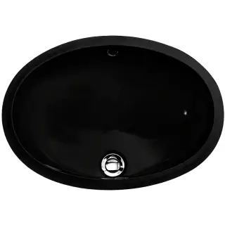 Devon&Devon White46 Раковина встраиваемая под столешницу 46х32.5 cм, цвет черный RALILY460BL