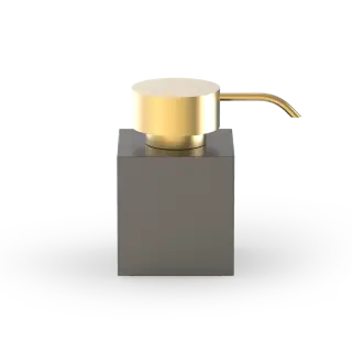 Decor Walther New Century Дозатор для жидкого мыла, настольный, латунь, цвет: золото/темная бронза 0860741