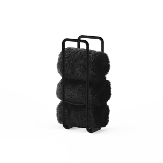 Decor Walther DW 223 Полотенцедержатель 27 см, напольный, цвет: черный матовый 0859160