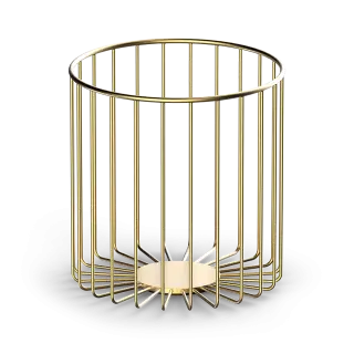 Decor Walther DW 220 Ведро для мусора, напольное, цвет: золото матовое 0859282