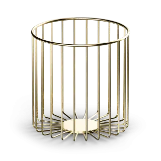 Decor Walther DW 220 Ведро для мусора, напольное, цвет: золото 0859220