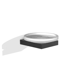 Decor Walther Contract Мыльница со стеклянной чашей, подвесная, цвет: черный матовый 0651760