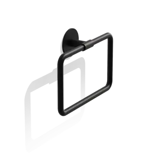 Decor Walther Basic Полотенцедержатель-кольцо 21 см, подвесной, цвет: черный матовый 0535460