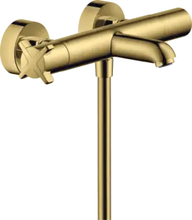 Axor Citterio E Термостат для ванны c вентилем, излив 17,7 см, цвет: полированное золото 36140990