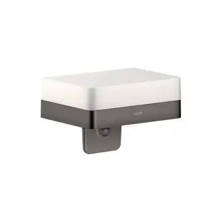 Axor Universal Дозатор для жидкого мыла с полочкой, подвесной, латунь, цвет: шлифованный черный хром 42819340