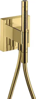 Axor Citterio Душевой гарнитур: лейка 2 вида струи, подключение, шланг, цвет: полированное золото 12626990