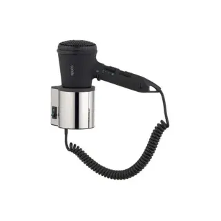 Keuco Plan Фен с настенным креплением, 230 В, цвет: нерж. сталь Finish/темно-серый 14995 070037