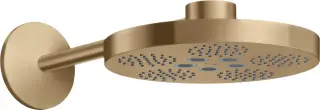 Axor One Верхний душ 28 см, 2 вида струи, кронштейн настенный 38,9 см, цвет: шлифованная бронза 48492140