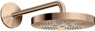 Axor One Верхний душ 28 см, 1 режим, кронштейн настенный 39 см, цвет: полированное розовое золото 48491300