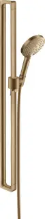 Axor Citterio E Душевой гарнитур: лейка 3 вида струи, штанга 101 см, шланг, цвет: шлифованная бронза 36735140
