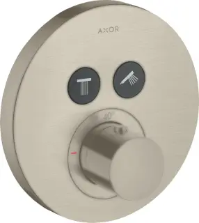 Axor Shower Select Термостат для душа встраиваемый на 2 потребителя, цвет: шлифованный никель 36723820
