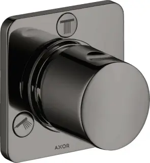 Axor Citterio M Запорный/переключающий вентиль, внешняя часть, цвет: полированный черный хром 34920330